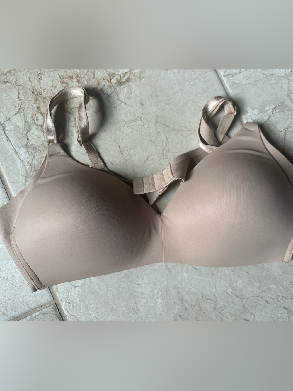 Warner’s 36B No Side Effects Seamless Bra nude underarm smoothing wireless